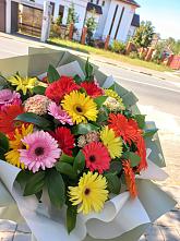 Букет цветов из:  Герберы #REPLACE_PRED# Медведево